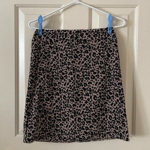 LOFT Leopard Print Skirt Size 2